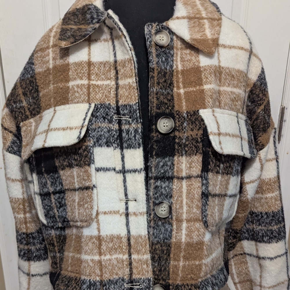 Garage Quilted Jacket with Black and Cream Accents